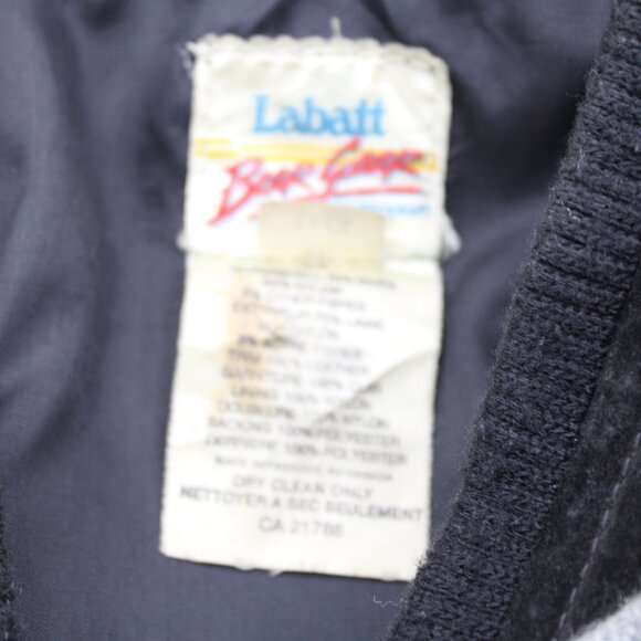 Vintage Beer Jacket - Labatt Ice Letterman Jacket - Men's Large - Picture 9 of 9